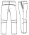																	Мужские медицинские брюки Barco Uniforms 0217S																